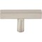 Jeffrey Alexander 2-1/4" Satin Nickel Dominique Cabinet "T" Knob 845TL-SN - alternate 2